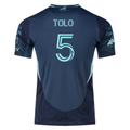 adidas N. Tolo Seattle Sounders Authentic Away Jersey 25/26 w/ MLS Patches & Sponsor (Aura Ink)