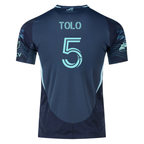 adidas N. Tolo Seattle Sounders Authentic Away Jersey 25/26 w/ MLS Patches & Sponsor (Aura Ink)