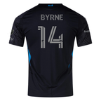 adidas Nathan Byrne Charlotte FC Authentic Away Jersey 25/26 (Black)