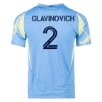 adidas Philadelphia Union Ian Glavinovich Authentic Away Jersey 25/26 (Blue/Yellow)