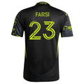 adidas Mohamed Farsi Columbus Crew Authentic Away Jersey w/ MLS Patches 25/26 (Black/Yellow)