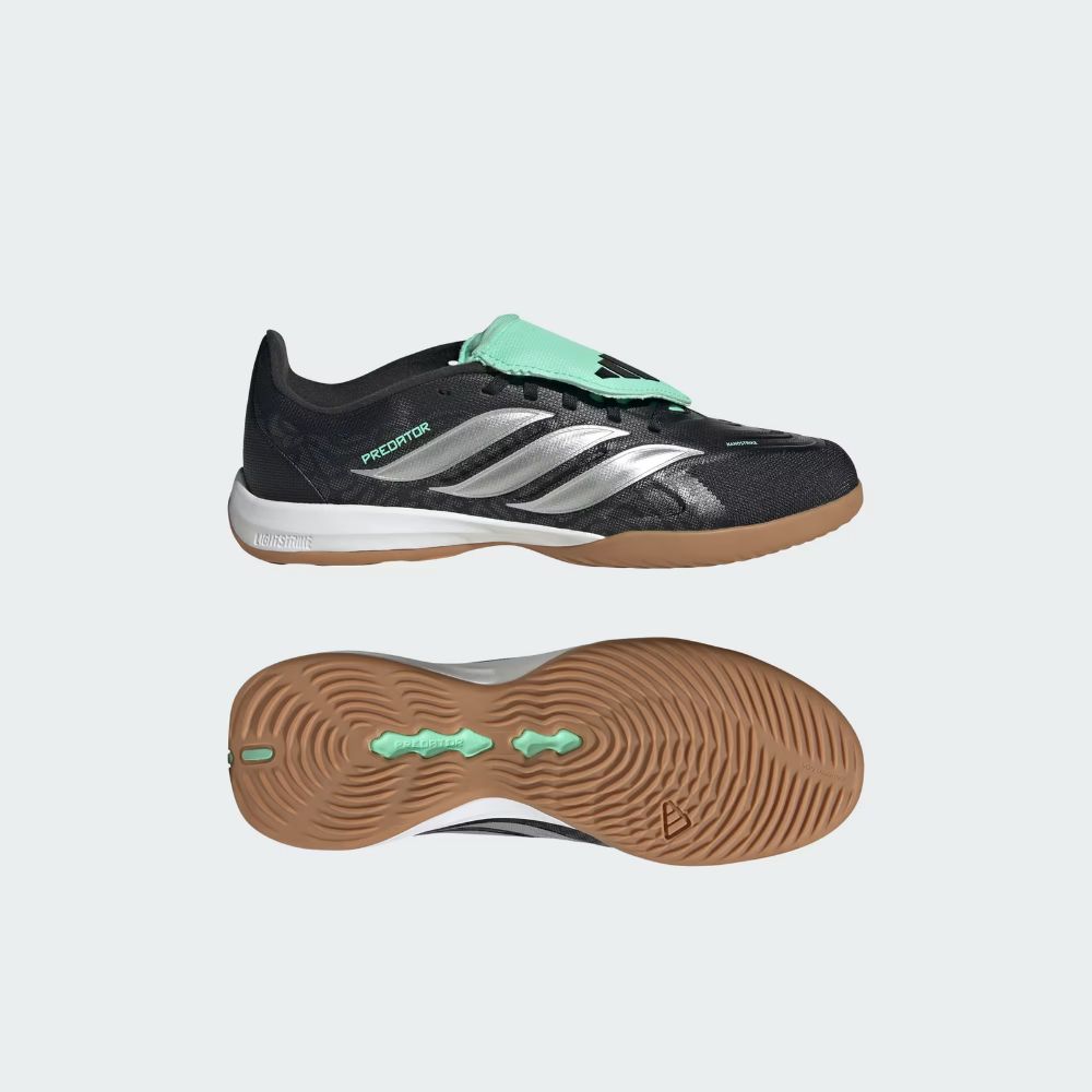 adidas Junior Predator League Fold-Over Tongue Indoor Soccer Shoes