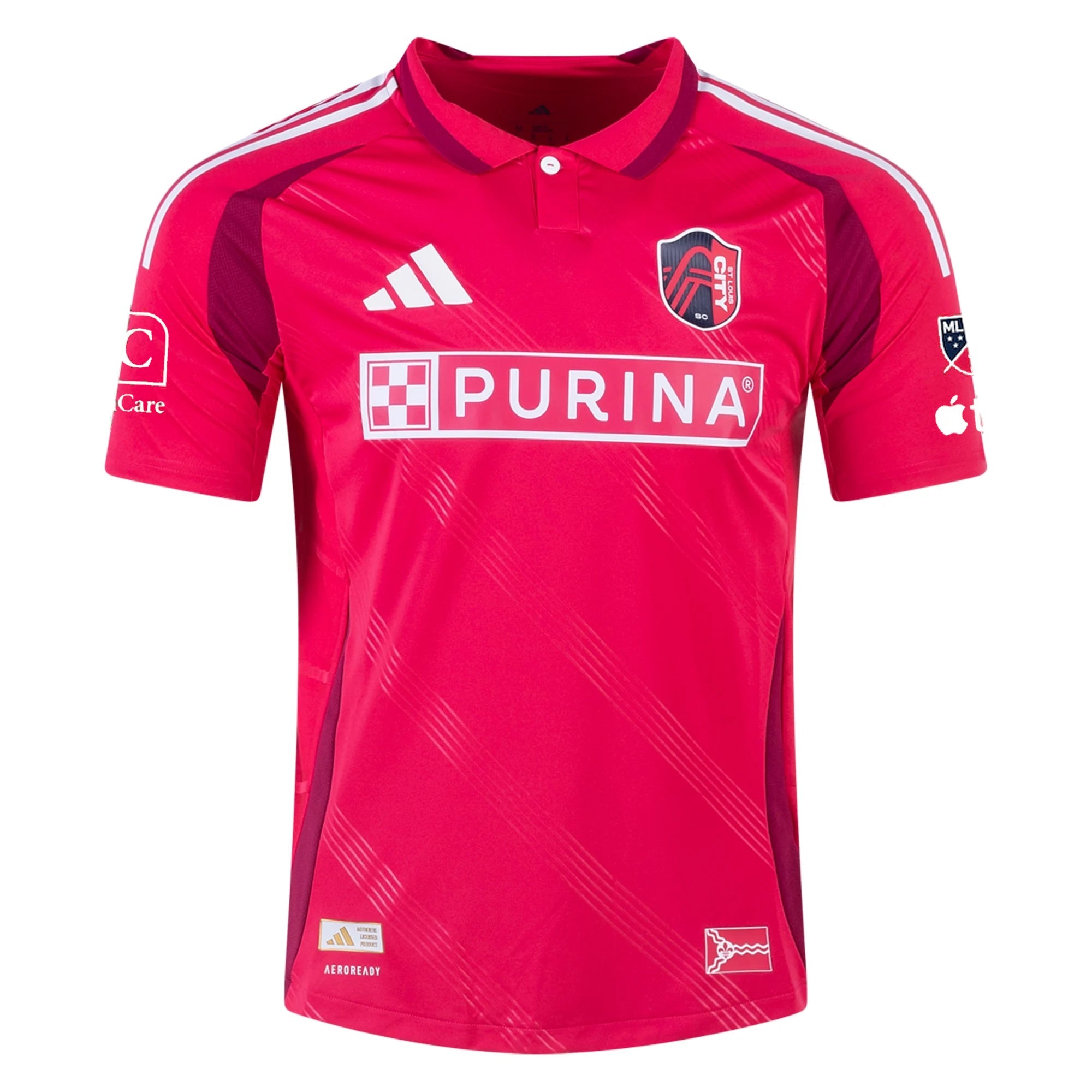 adidas Caden Glover St. Louis FC Authentic Home Jersey 25/26 (Power Pink)
