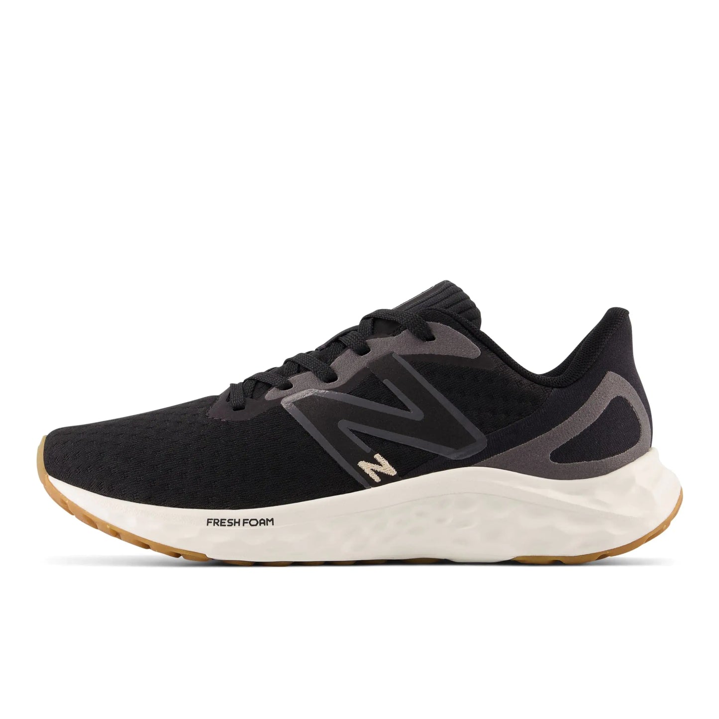 New Balance Women's Fresh Foam Arishi V4 Running Shoe 5.5 Black/Light Gold Metallic/Gum 2