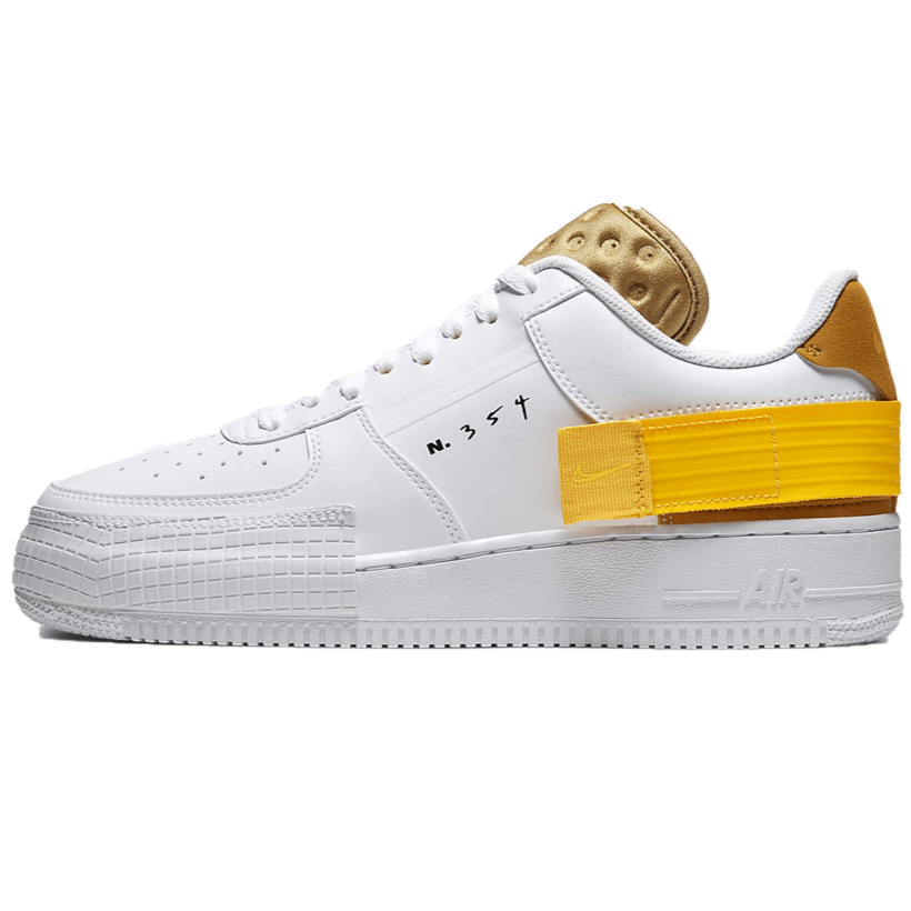 Air Force 1 Low Drop Type White Gold Yellow