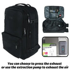 Sac à Dos de Voyage & Affaires avec Compression Sous Vide – Gain de Place & Élégance