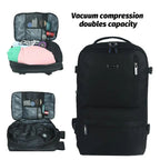 Sac à Dos de Voyage & Affaires avec Compression Sous Vide – Gain de Place & Élégance