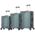 Set de 3 Valises Rigides Premium – Bagage Cabine, Moyenne & Grande avec Port USB Intégré, Poignée Télescopique et Roues Pivotantes 360°