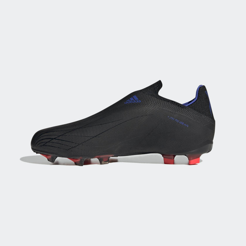 adidas X Speedflow+ JUNIOR Firm Ground Soccer Shoe - Core Black/Sonic Ink/Solar Yellow