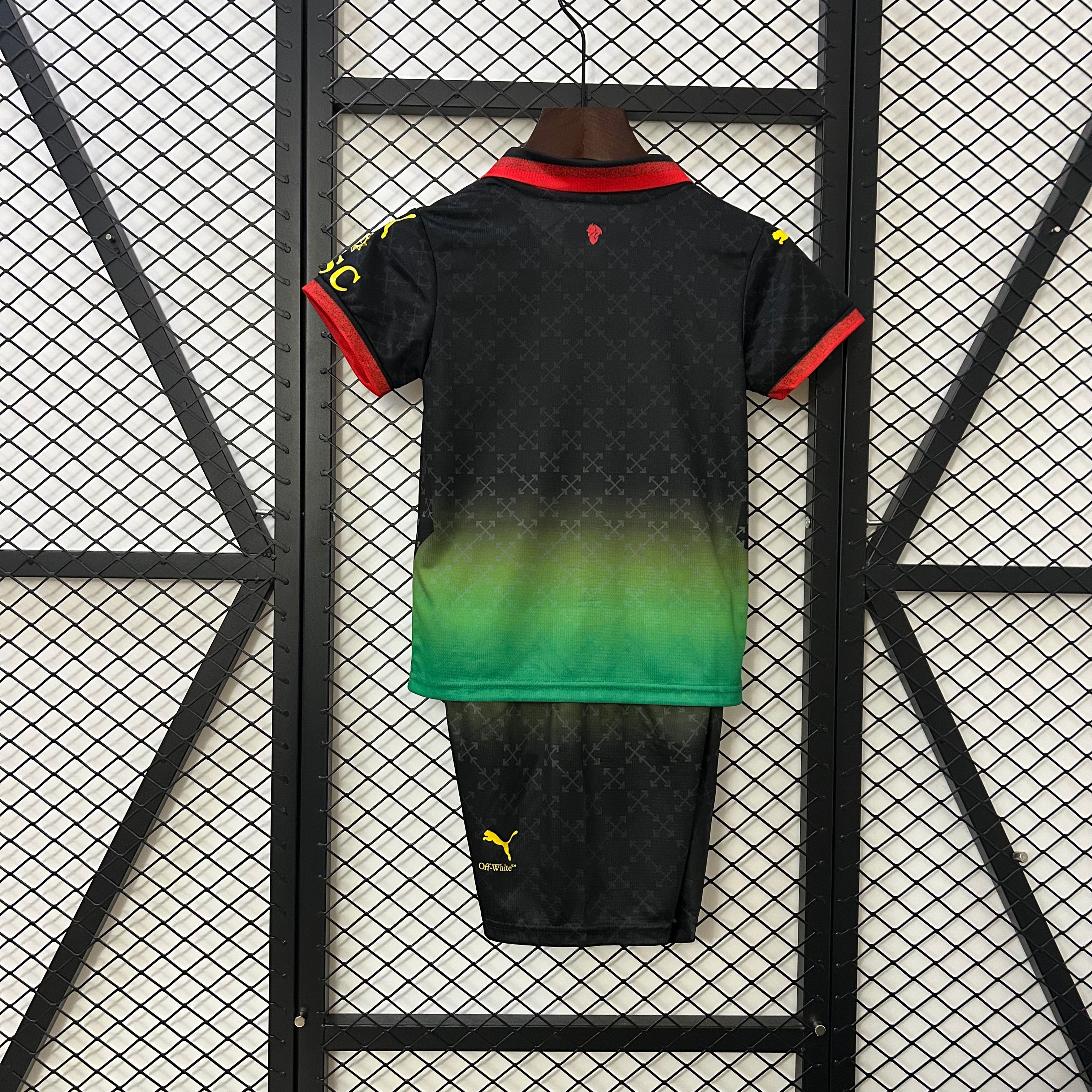 Kids A.C. Milan 2024/25 Black OFFXWHITE Jersey