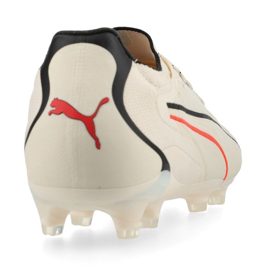 Puma King Ultimate FG/AG Firm Ground Soccer Cleat - Sugared Almond/ Black/Ultra Red