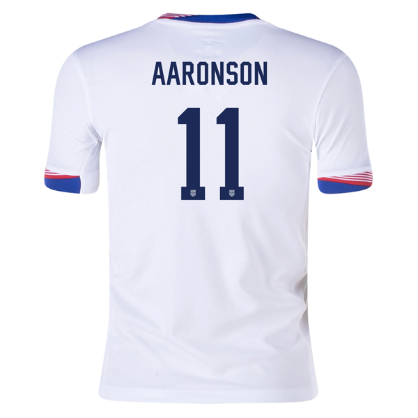 Nike Youth United States Aaronson Home Jersey 24/25 (White)