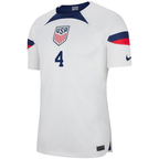 Nike United States Authentic Match Tyler Adams Home Jersey 22/23 (White/Loyal Blue)