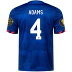 Nike Mens United States Tyler Adams Away Jersey w/ Gold Cup Patches 23/24 (Hyper Royal/Loyal Blue)