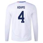 Nike United States Tyler Adams Long Sleeve Home Jersey 24/25 (White)