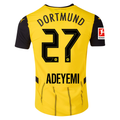 Puma Borussia Dortmund Karim Adeyemi Home Jersey w/ Bundesliga Patch 24/25 (Faster Yellow/Puma Black)