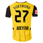 Puma Borussia Dortmund Karim Adeyemi Home Jersey w/ Bundesliga Patch 24/25 (Faster Yellow/Puma Black)