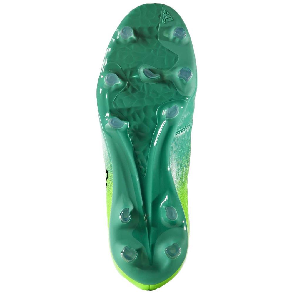 Adidas Youth X 16.1 FG Soccer Cleat - Solar Green/Black/Green