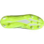 Adidas Kid's X Crazyfast .3 FG-White/Core Black/Lucid Lemon