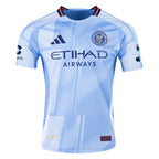 adidas Alex Rando New York City FC Authentic Home Jersey 25/26 w/ MLS Patches (Bahia Light Blue)