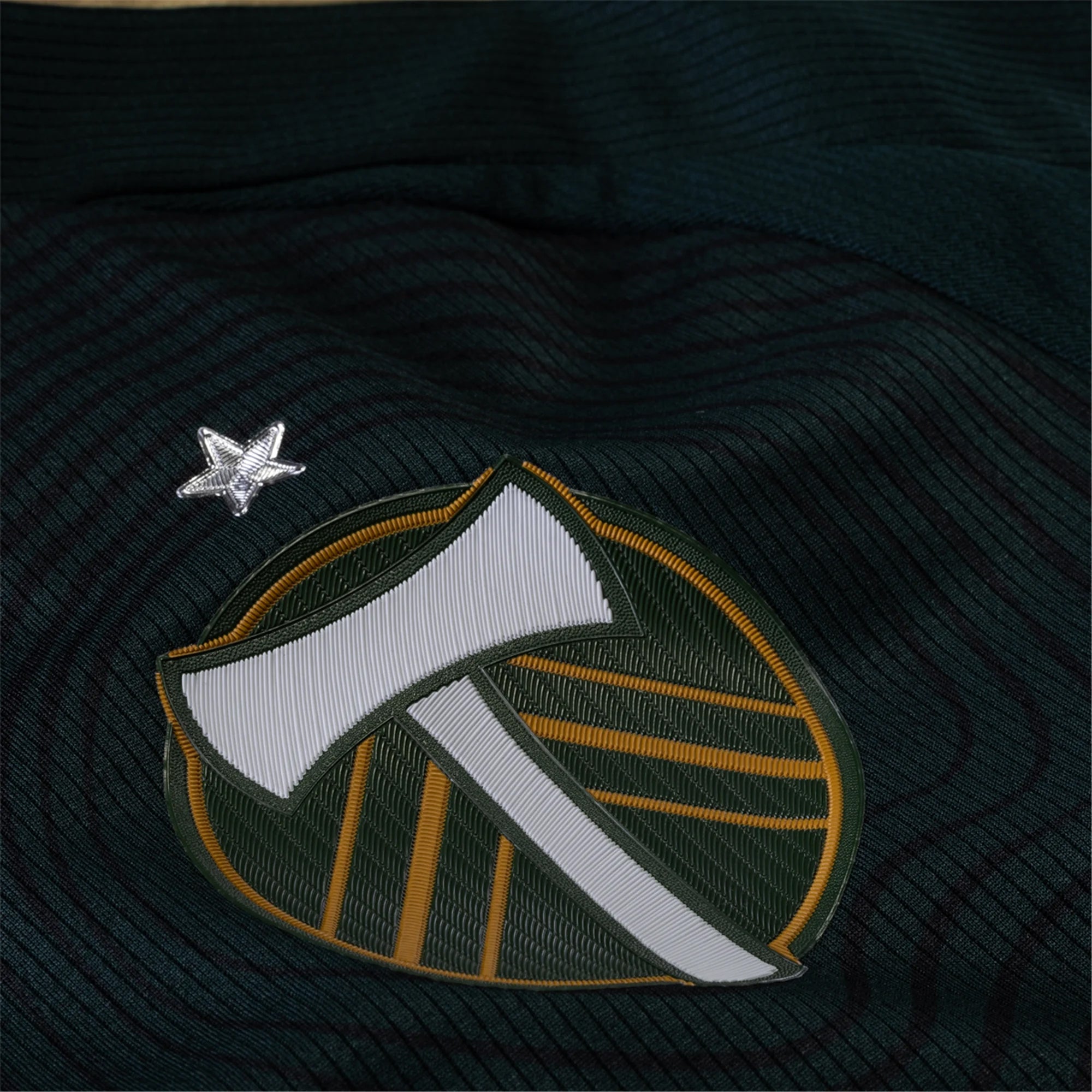 adidas Miguel Araujo Portland Timbers Authentic Home Jersey w/ MLS & Apple Patch 25/26 (Green/Gold)