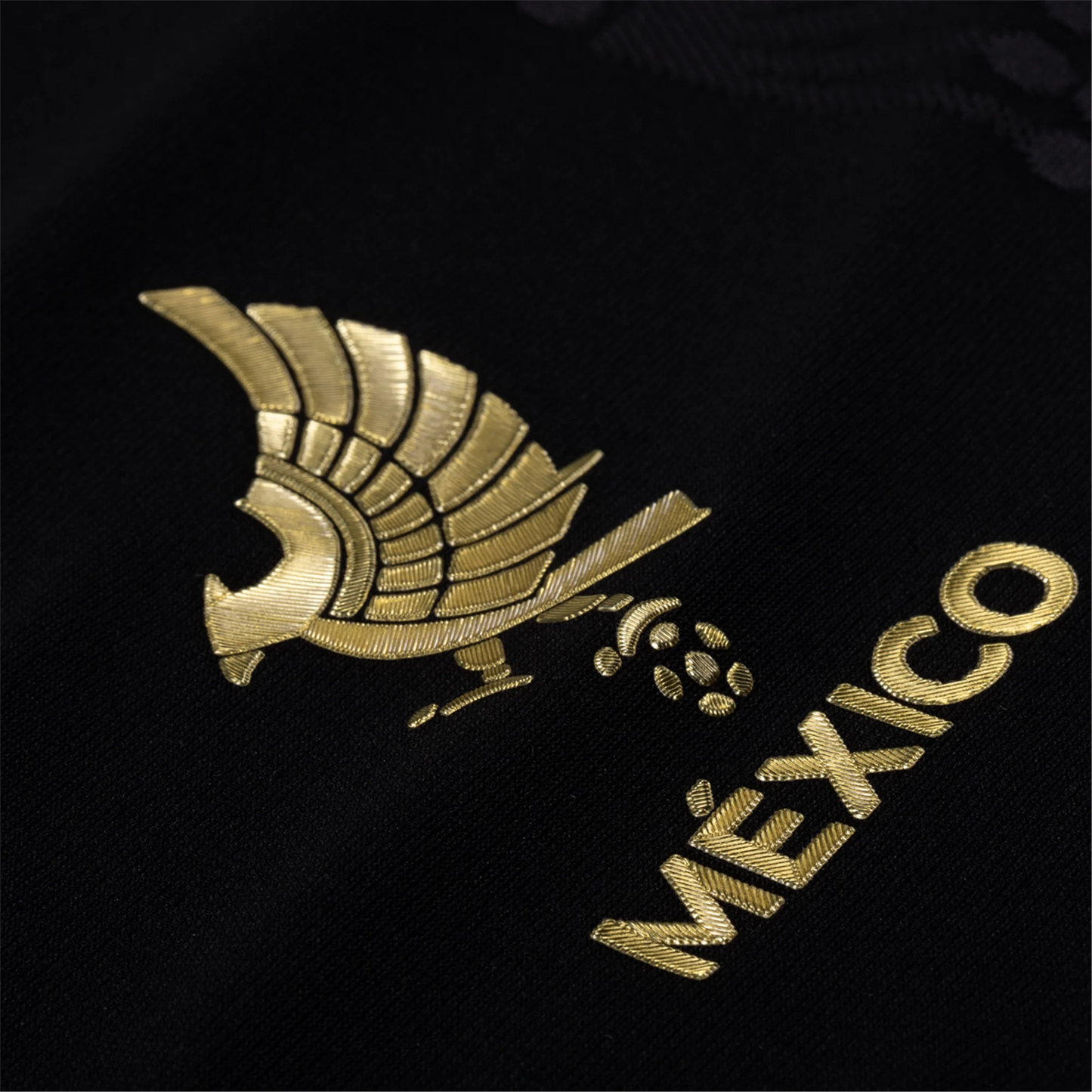adidas Youth Mexico Authentic Santiago Jimenez Third Gold Jersey 2025 (Black/Gold)