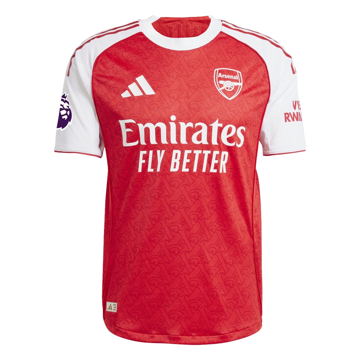 adidas Bukayo Gabriel Jesus Arsenal FC Authentic Home Jersey 25/26 w/ EPL Patch (Better Scarlet/White