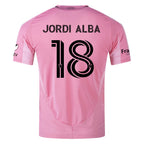 adidas Jordi Alba Inter Miami CF Authentic Home Jersey 25/26 w/ MLS Patches + Sponsor (Easy Pink)