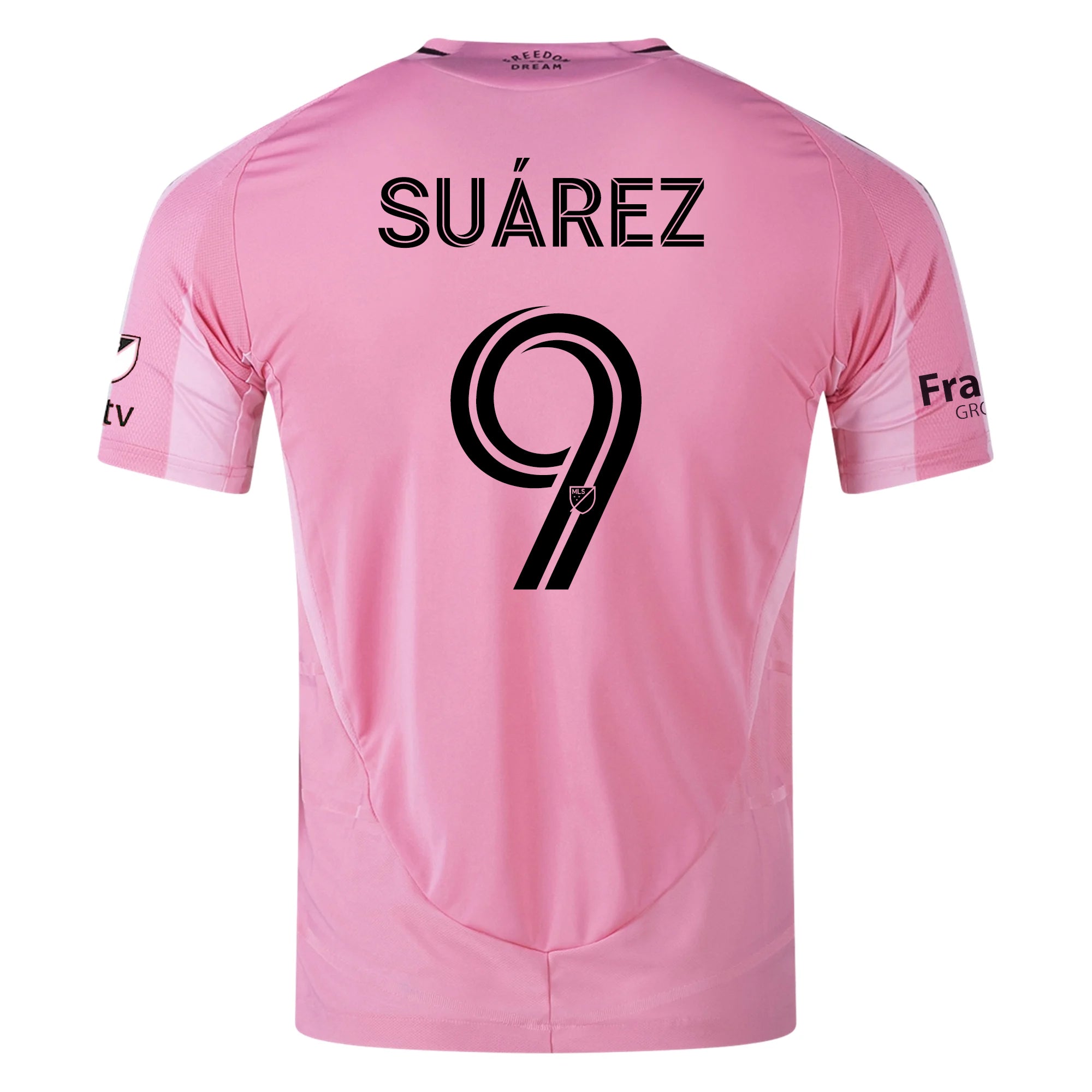 adidas Luis Suárez Inter Miami CF Authentic Home Jersey 25/26 w/ MLS Patches + Sponsor (Easy Pink)
