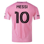 adidas Lionel Messi Inter Miami CF Authentic Home Jersey 25/26 w/ MLS Patches + Sponsor (Easy Pink)