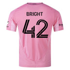 adidas Yannick Bright Inter Miami CF Authentic Home Jersey 25/26 w/ MLS Patches + Sponsor (Easy Pink)