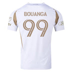 adidas Denis Bouanga LAFC Authentic Away Jersey w/ MLS + Apple + Ford Logo 25/26 (White/Gold)