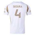 adidas Ryan Hollingshead LAFC Authentic Away Jersey w/ MLS + Apple + Ford Logo 25/26 (White/Gold)