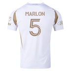 adidas Marlon LAFC Authentic Away Jersey w/ MLS + Apple + Ford Logo 25/26 (White/Gold)
