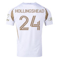 adidas Eddie Segura LAFC Authentic Away Jersey w/ MLS + Apple + Ford Logo 25/26 (White/Gold)