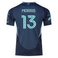 adidas Jordan Morris Seattle Sounders Authentic Away Jersey 25/26 w/ MLS Patches & Sponsor (Aura Ink)