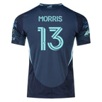 adidas Jordan Morris Seattle Sounders Authentic Away Jersey 25/26 w/ MLS Patches & Sponsor (Aura Ink)