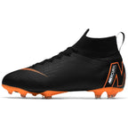 NIKE MERCURIAL JR SUPERFLY 360 ELITE FG-BLACK/TOTAL ORANGE/WHITE