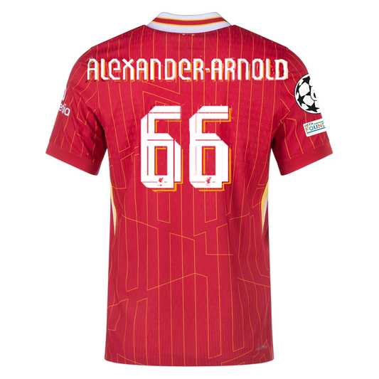 Nike Liverpool Match Authentic Trent Alexander-Arnold Home Jersey w/ Champions League Patches 24/25 (Gym Red/Chrome Yellow)