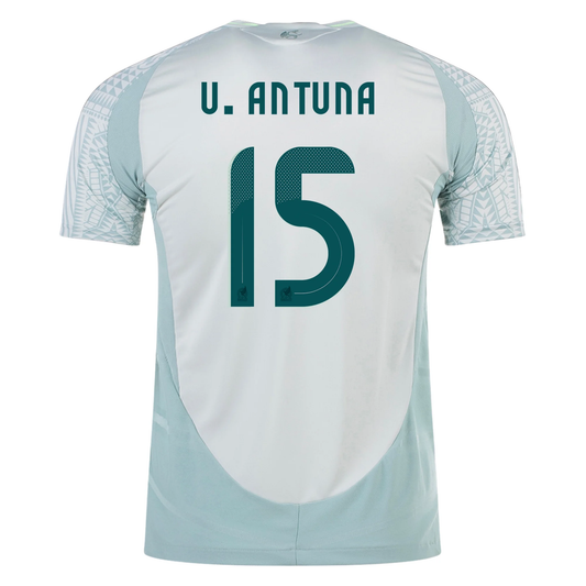 adidas Mens Mexico Authentic Uriel Antuna Away Jersey 24/25 (Linen Green)