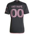 adidas Inter Miami Custom Name Royal Caribbean Away Jersey w/ MLS + Apple TV Patches 23/24 (Black/Bliss Pink)