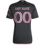 adidas Inter Miami Custom Name Royal Caribbean Away Jersey w/ MLS + Apple TV Patches 23/24 (Black/Bliss Pink)