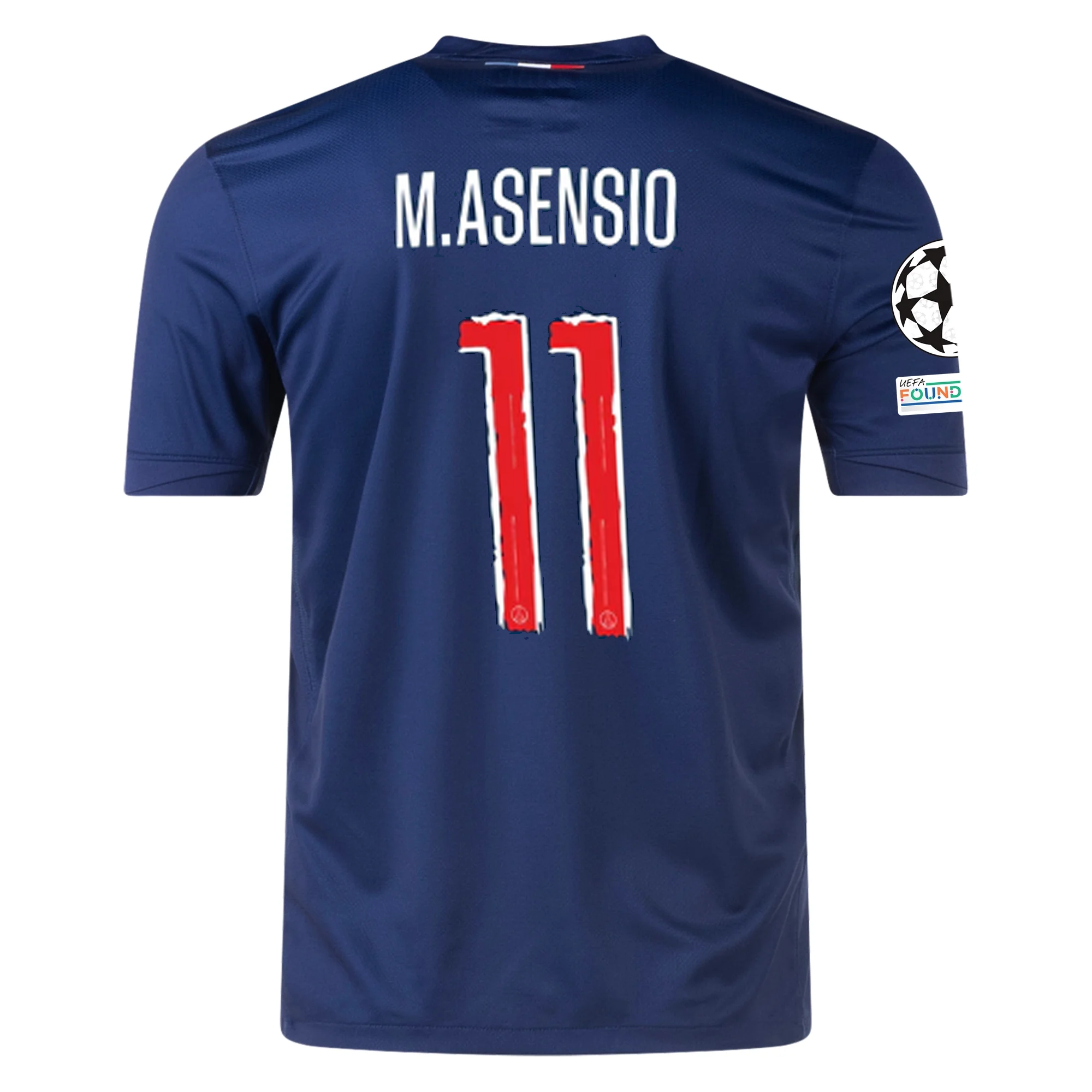 Nike Paris Saint-Germain Marco Asensio Home Jersey w/ Champions League Patches 24/25 (Midnight Navy/White)