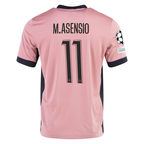 Nike Paris Saint-Germain Marco Asensio Third Jersey w/ Champions League Patches 24/25 (Rust Pink/Black)