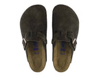 Birkenstock Boston Soft Footbed Suede Leather "Mocha"