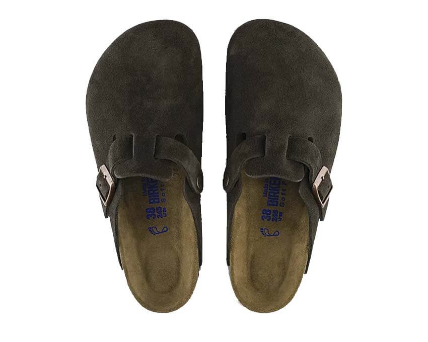 Birkenstock Boston Soft Footbed Suede Leather "Mocha"