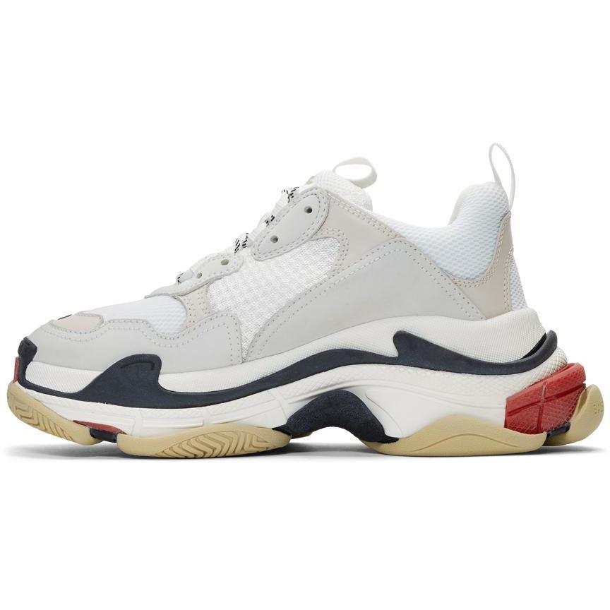 Balenciaga Triple S White Black Red