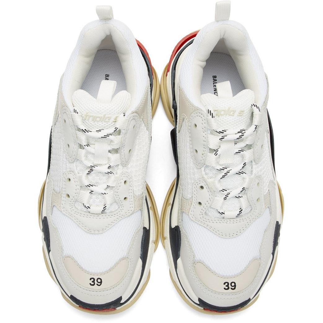 Balenciaga Triple S White Black Red