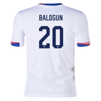 Nike Youth United States Folarin Balogun Home Jersey 24/25 (White)