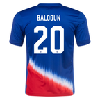 Nike Mens United States Folarin Balogun Away Jersey 24/25 (Old Royal/Sport Red)